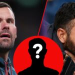 O gerente do Manchester United, Ruben Amorim, durante a partida da Premier League entre o Manchester City e o Manchester United no Etihad Stadium em 2025 em Manchester, Inglaterra.
