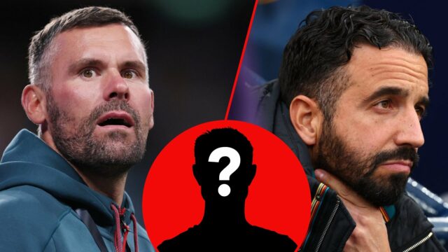 O gerente do Manchester United, Ruben Amorim, durante a partida da Premier League entre o Manchester City e o Manchester United no Etihad Stadium em 2025 em Manchester, Inglaterra.