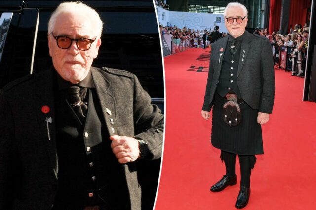 Brian Cox exibe acidentalmente o público do TIFF durante o mau funcionamento do guarda -roupa de Kilt

