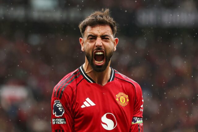 Bruno Fernandes conquistou os fãs do Manchester United em Old Trafford.