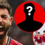Bruno Fernandes comemora durante a partida da Premier League entre o Manchester United e Burnley em Old Trafford em 2025 em Manchester, Inglaterra.