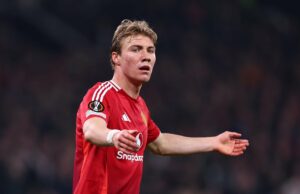 ‘Capacidade maravilhosa’ … as eficiências de Rasmus Hojlund que convenceram Napoli a autorizar o demonstrador masculino de UTD Rasmus Hojlund tocando pelo Manchester United em um dia ensolarado