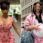 Cardi B grávida de seu quarto filho, o primeiro com Stefon Diggs