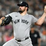 Carlos Rodón, que permitiu apenas uma corrida por sete entradas, conquistou sua 17ª vitória na vitória dos Yankees sobre os Orioles.