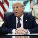 Carta de canetas Donald Trump para o novo pessoal dos Estados Unidos