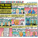 Cartoon: o caminho para o fascismo