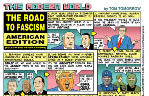 Cartoon: o caminho para o fascismo Cartoon: o caminho para o fascismo