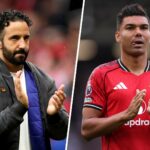 CASEMIRO batendo palmas do Manchester United no Craven Cottage