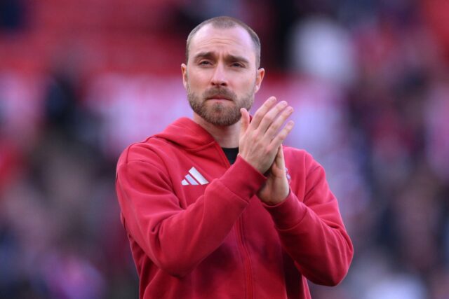Christian Eriksen jogando contra Ipswich Town