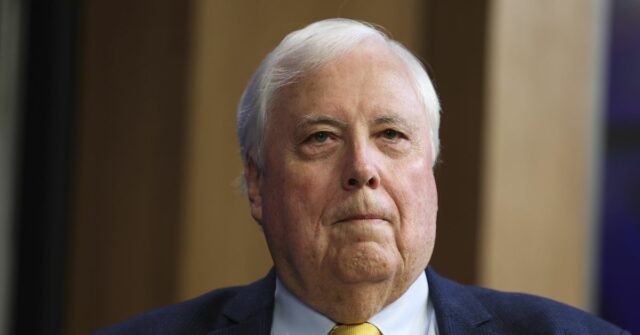 Clive Palmer, presidente do trompete de Patriots e Spokesperon, antes de um endereço para o National Press Club da Austrália em Canberra na quinta -feira, 13 de março de 2025. Fedpol Photo: Alex Ellinghausen