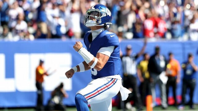 'Configuração de energia reduzida': Giants satirizam carregadores, liderando a semana 4 Giants 

