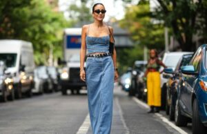 Conform Denim, essas saias de jeans estão assumindo o controle da perda Conform Denim, essas saias de jeans estão assumindo o controle da perda