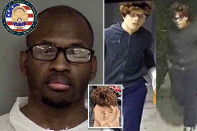Creepy California em série Killer usava máscara de rosto branco durante o roubo anterior para esconder sua identidade negra, dizem os policiais

