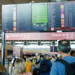 Atrasos de interrupção do aeroporto de Collins