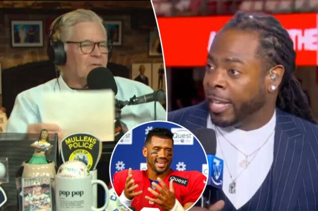Dan Patrick repreende a "história revisionista" de Richard Sherman sobre Russell Wilson


