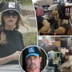 Denise Richards retorna à casa conjugal imunda para resgatar 15 cães do marido afastado Aaron Phypers