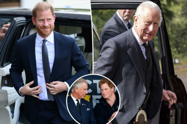 Dentro do encontro de 53 minutos do príncipe Harry com o pai rei Charles: beijos, uma participação de Meghan Markle e mais

