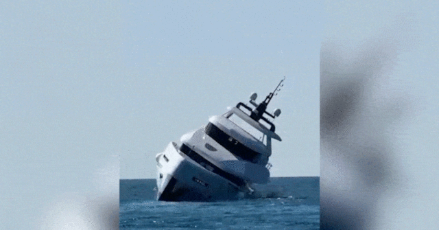 Desastre atinge o iate de luxo minutos em viagem

