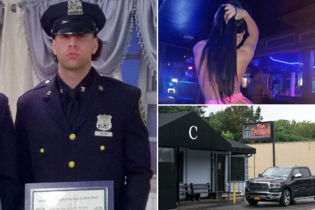 Detetive da NYPD com história de má conduta presa por armas de fogo em Long Island Stripper: 'Você já foi baleado?'

