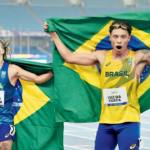 Diretriz de homens do Brasil, ocasião de 100m, a Índia atrai um espaço nas naves do Globe Para Sports