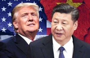 Donald Trump e Xi Jinping estavam cara a cara Donald Trump e Xi Jinping estavam cara a cara