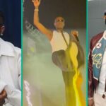 Drama como Wizkid chuta o telefone do fã durante a apresentação: "Ele mostra a foto am Davido"