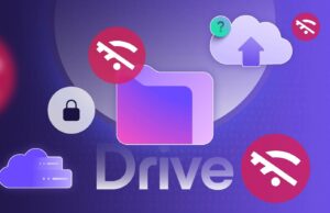 Drive de prótons como backup off-line: ele realmente funciona? Ilustração de um smartphone com um ícone de backup em nuvem acima dele, cercado por marcas de exclamação vermelha e ícones do Android, indicando problemas de backup.