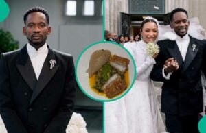 EAZI compartilha o tamanho da comida após o casamento com Temi Otenola EAZI compartilha o tamanho da comida após o casamento com Temi Otenola