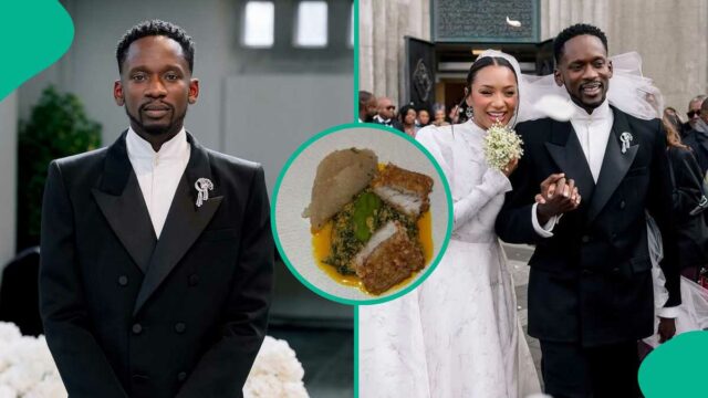 EAZI compartilha o tamanho da comida após o casamento com Temi Otenola

