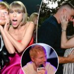 Ed Sheeran admite que descobriu o noivado de Pal Taylor Swift com Travis Kelce no Instagram 'como todo mundo'