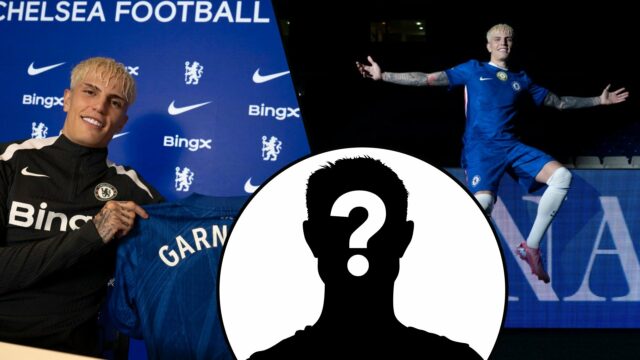 O ex -jogador do Manchester United, Alejandro Garnacho, é revelado como uma assinatura de verão do Chelsea em Stamford Bridge em 2025 em Londres, Inglaterra.