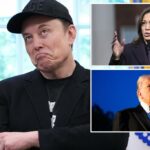 Elon Musk ressurge o Harris Tweet pedindo que Trump seja inicializado do Twitter em 2019, enquanto ela afirma 'liberdade de expressão' sobre a suspensão de Kimmel