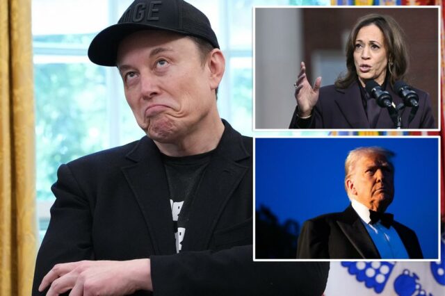 Elon Musk ressurge o Harris Tweet pedindo que Trump seja inicializado do Twitter em 2019, enquanto ela afirma 'liberdade de expressão' sobre a suspensão de Kimmel

