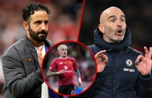 Enzo Maresca está tentando fazer com Alejandro Garnacho o que Ruben Amorim pode não em Guy Utd O ex -extremo do Manchester United, Alejandro Garnacho, parece desanimado durante a partida da Liga dos Campeões entre Bayern de Munique e Chelsea na futebol Arena Munique em 2025 em Munique, Alemanha.