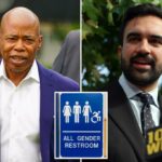 Eric Adams continua a Cruzada de Banheiro de Gênero como críticas de NYC 'Trump Admin Cartion:' Não é seguro ”