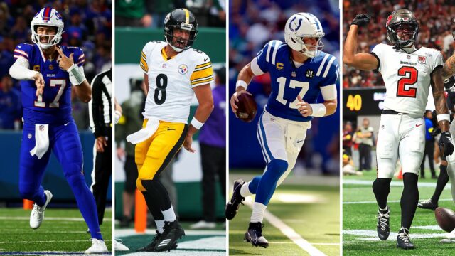 Escolha a principal eficiência da semana 1: Josh Allen, Aaron Rodgers, Emeka Egbuka, Daniel Jones 

