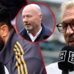 O gerente do Manchester United, Ruben Amorim, durante a partida da Premier League entre o Fulham e o Manchester United no Craven Cottage em 2025 em Londres, Inglaterra.