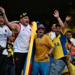 Bandeira da Colômbia em uma eliminatória da Copa do Mundo