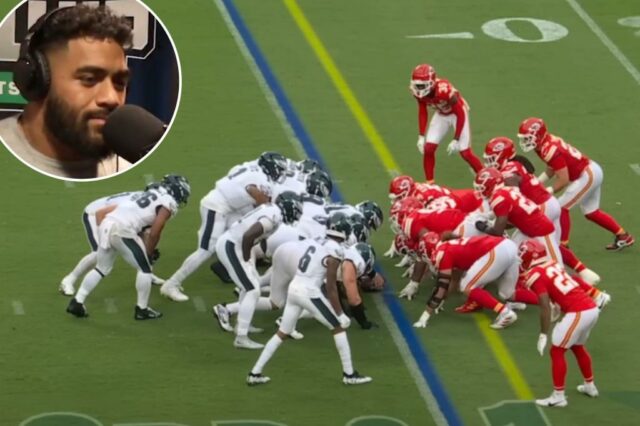 Estrela do Eagles Jordan Mailata: Tush Push Uignrage faz meu Jogo de futebol americano, 3º e 1.
