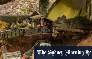 Evidências no acampamento de Bush mostram que o pai fugitivo teve ‘ajuda externa’, diz a polícia da Nova Zelândia Os filhos de Phillips Jayda, Maverick e Ember, com sua mãe, gato, um mês antes de serem levados pelo pai, Tom Phillips, em 2021.