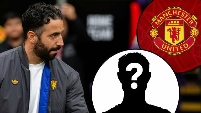 Ruben Amorim sai antes da partida da Premier League entre o Manchester United e Burnley em Old Trafford em 2025 em Manchester, Inglaterra.