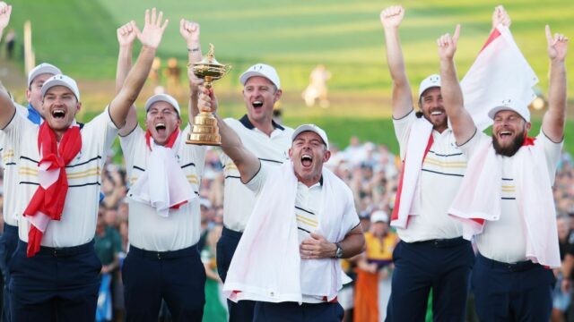 Exatamente como a Europa apoiou as palavras de Rory McIlroy, ganhou Ryder caneca ao viajar 

