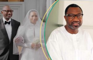 Femi Otedola revive o momento emocional de caminhar filha Temi pelo corredor: “Sonho de todo pai” Femi Otedola revive o momento emocional de caminhar filha Temi pelo corredor: "Sonho de todo pai"