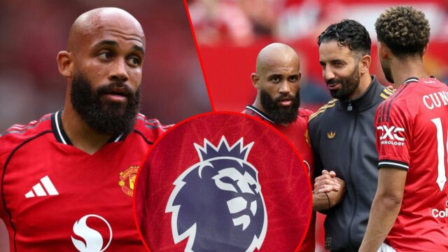 O ex-craque de Brentford Bryan Mbeumo analisa durante a partida amigável da pré-temporada entre o Manchester United e a Fiorentina em Old Trafford em 2025 em Manchester, Inglaterra.