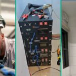 Foto: Veja a luz solar instalada por este homem, você ficará surpreso