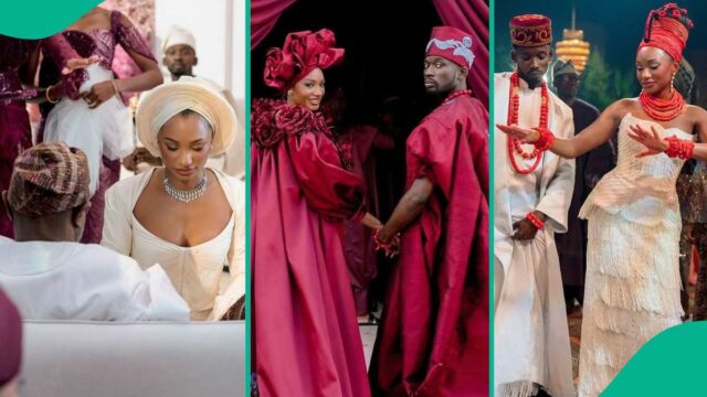 Fotos: Sr. Eazi e Temi Otenola se casamos em 3 casamentos impressionantes

