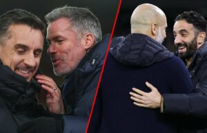Gary Neville e Jamie Carragher, ambos profundamente separados sobre a enorme cidade masculina versus previsão masculina, ‘eu preciso levá -lo …’ Os especialistas em Sky Sports, Gary Neville e Jamie Carragher, durante a partida da Premier League entre Nottingham Forest e Tottenham Hotspur no City Ground em 2023 em Nottingham, Inglaterra.