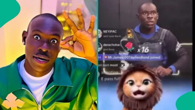 Gehgeh com admiração enquanto recebe presentes de Lion Tiktok, mais, os fãs dizem: "O dinheiro que você se recusou a dar à sua mulher"

