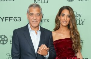 George e Amal Clooney se aconchegam no tapete vermelho ‘Jay Kelly’ George e Amal Clooney se aconchegam no tapete vermelho 'Jay Kelly'