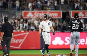 Giancarlo Stanton, de Yankees, minimiza o período de Cal Raleigh em meio à corrida de MVP Giancarlo Stanton, de Yankees, minimiza o período de Cal Raleigh em meio à corrida de MVP